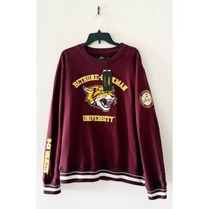 NEW Pro-Standard Bethune-Cookman University BCU Fleece Varsity Crewneck Sweater